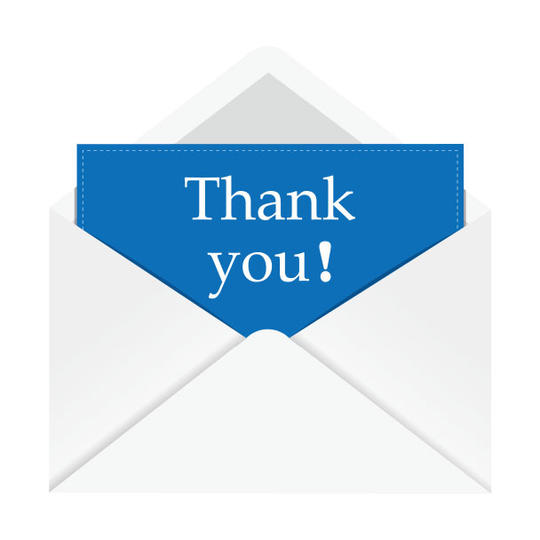 お礼メッセージ