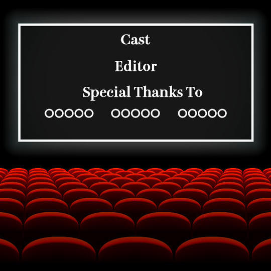 動画のエンドロールにお名前をクレジット（サイズ小）