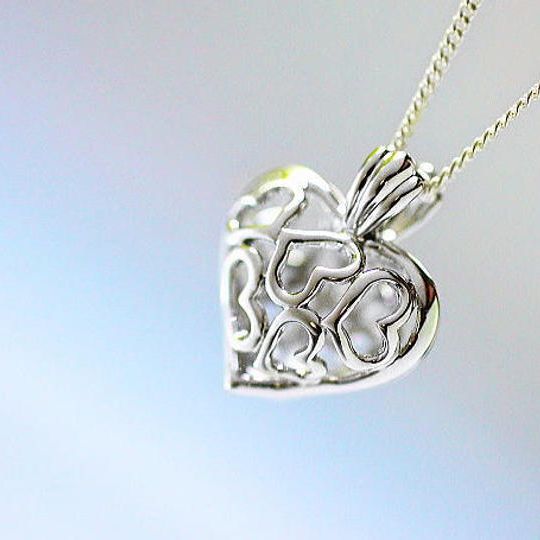 『かごペンダント ・ ハート【Silver925製】』【本企画限定・特別割引5%OFF / 送料無料】