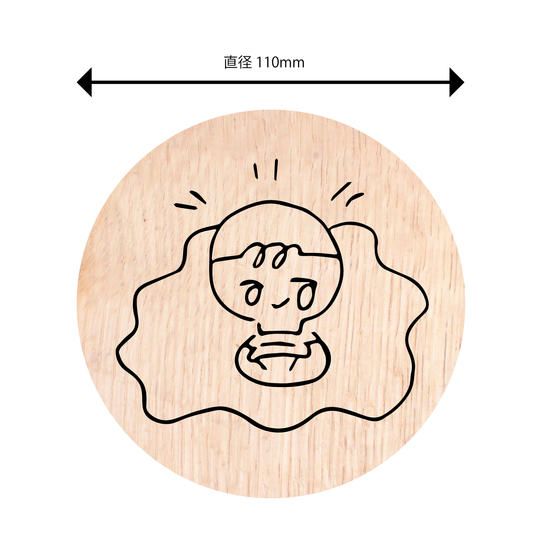 【一点モノ】無垢材の花びらペンダントライト『小』ナラ材