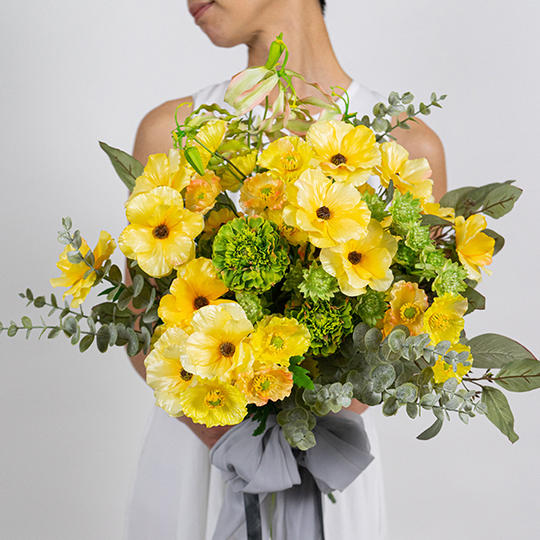 オーダーブーケ ホテルフローリストとお打ち合わせて作るオーダーブーケ