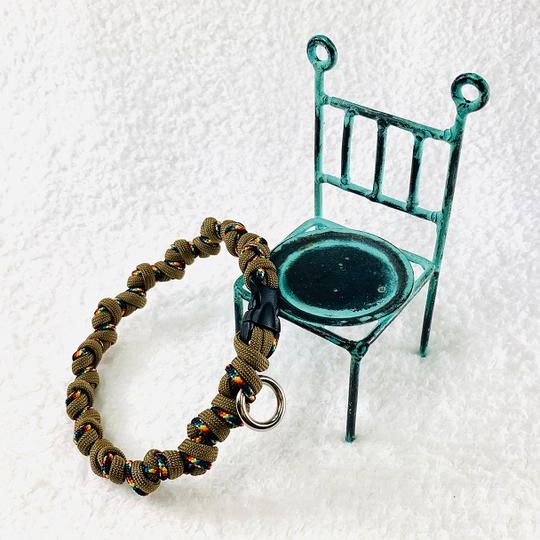 パラコードマクラメ編みNo1小型犬首輪