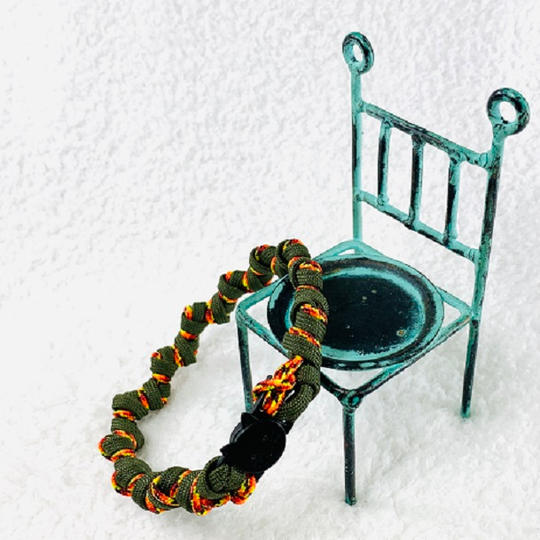 パラコードマクラメ編みNo3小型犬犬首輪