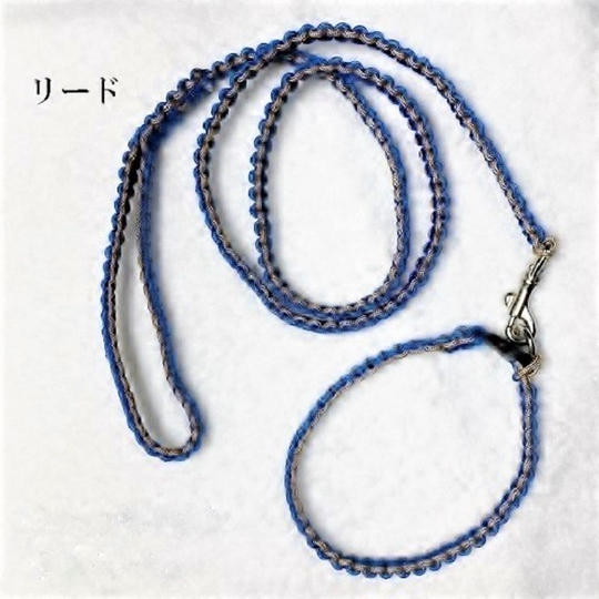 パラコードロープ　ブルー＆ベージュのセット