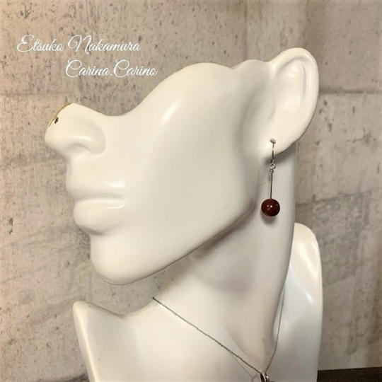 カーネリアンロングピアス・イヤリング