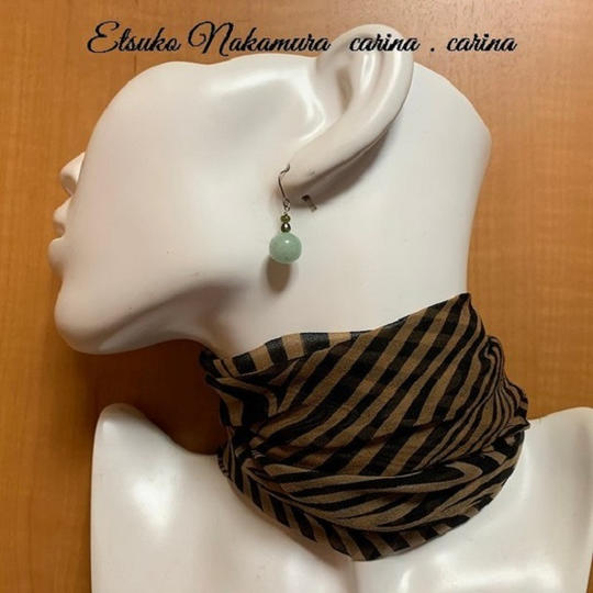 ひすい＆ペリドット2ピースのピアス・イヤリング