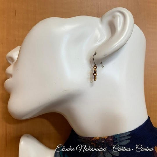 べっ甲2ピースのピアス・イヤリング