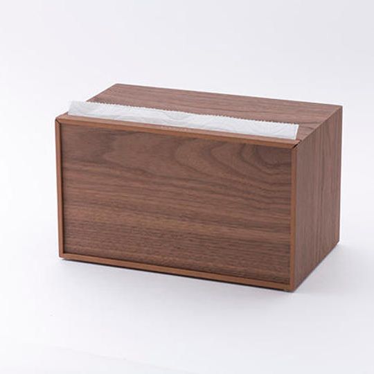『ご好評につき追加！』キッチンペーパーケース ウォールナット材突板【レギュラーサイズ】