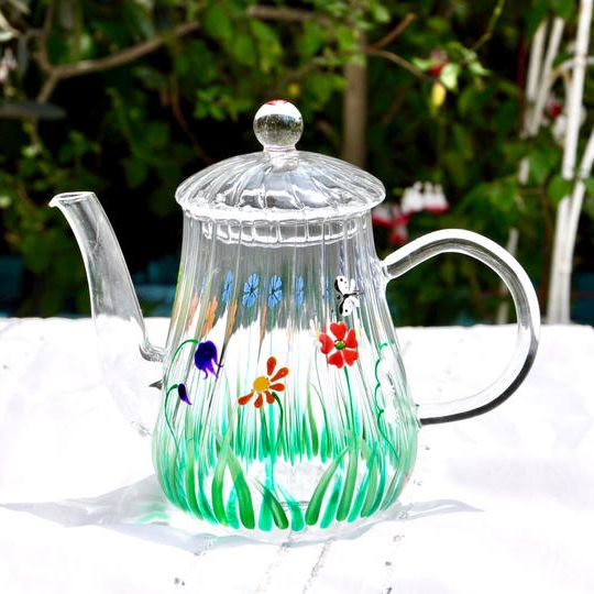 【定番作品がCreemaに！】New!　耐熱ポットロング“ドイツの草花”　