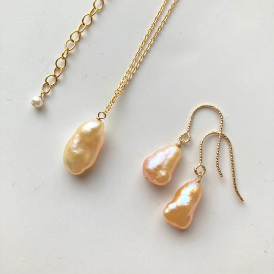 【限定3セット】わたしほうせきオリジナル オレンジカラーパール 2点福袋