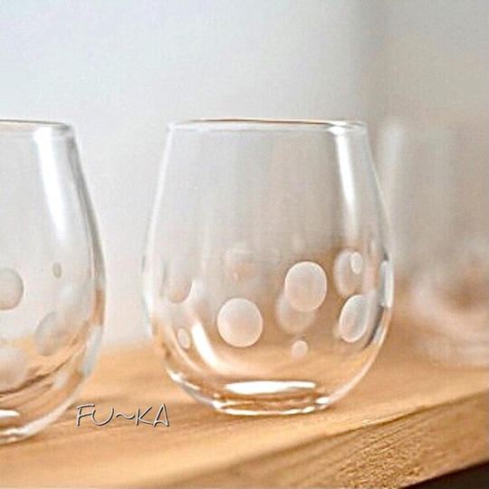水玉のグラス【Polka dot】