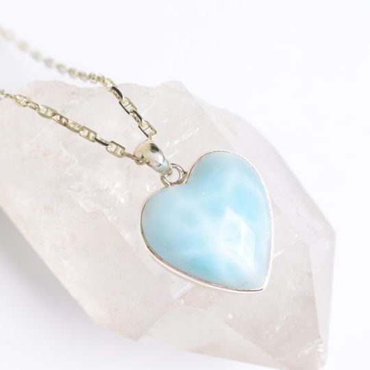 【限定作品】ハート型ラリマーのネックレス