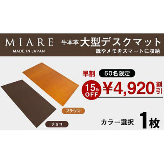 【早割 15％OFF】ブラウン ／ チョコ（2色から選択）1枚