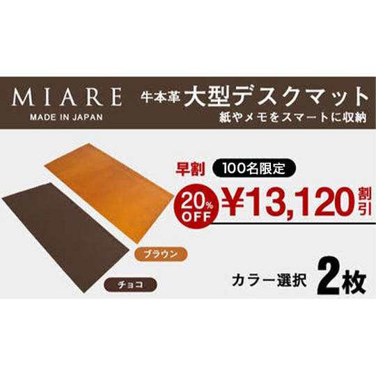 【早割 20％OFF】ブラウン ／ チョコ（2色から選択）2枚