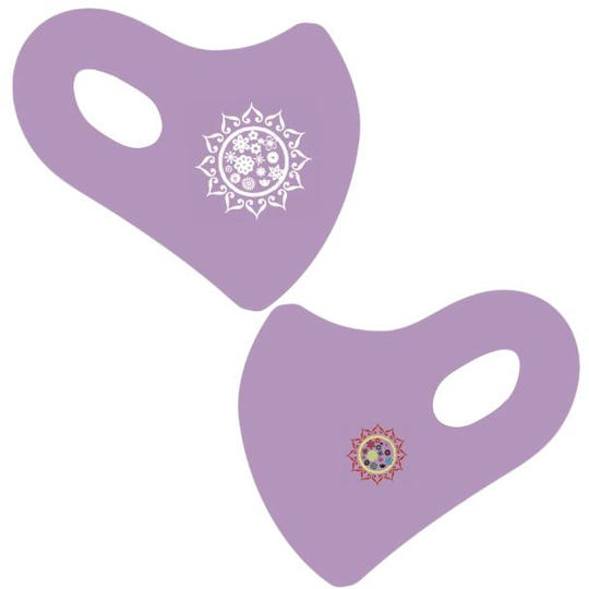 お花畑マスクパープル