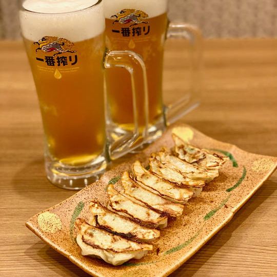 「餃子１皿とビール2杯のお得なセット」お食事券