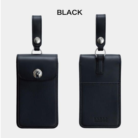 【超早割】6,000円OFF!  レザーiPhone Case  Lサイズ  ブラック