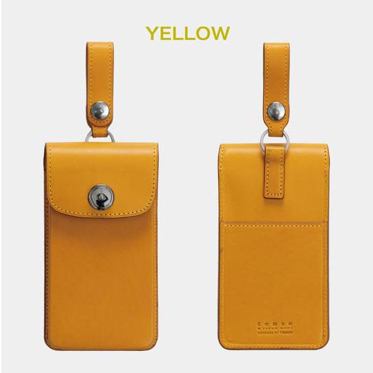 【超早割】6,000円OFF! レザーiPhone Case Lサイズ イエロー