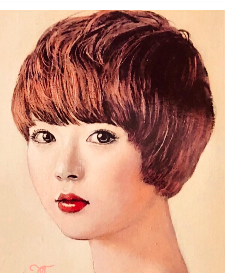 『斜視のチェスプレイヤー』F10 油彩画 人物画 斜視のチェスプレイヤー』F10 油彩画 絵画