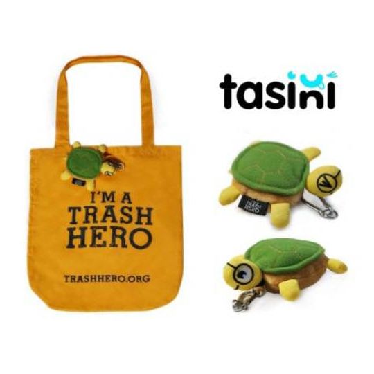 ②【オンラインツアー】バリ島のおすすめスポットツアー＋おすすめお土産A「ウミガメのエコバック」