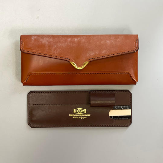 [CF割10%off]UKブライドルレザーペンケース[Cr-922] BOURBON