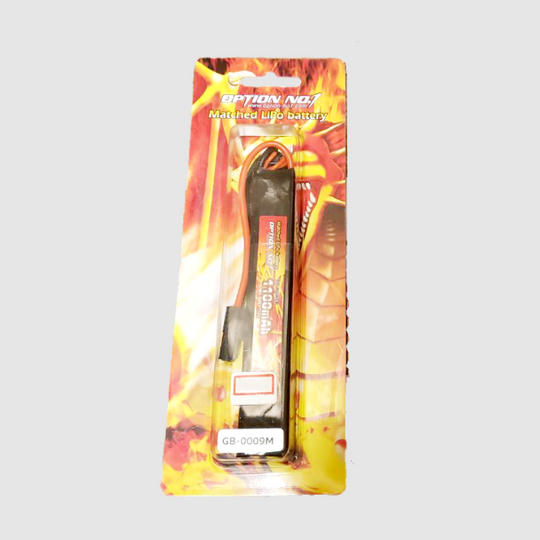 リポバッテリー7.4ボルト放出量30C容量1100ミリアンペア