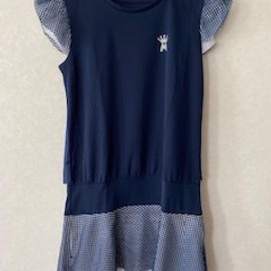 【袖メッシュワンピース】１枚　カラー：３種類