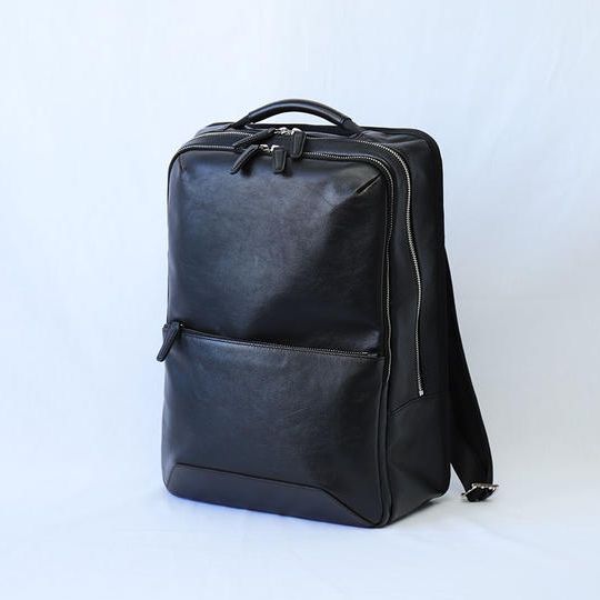 【早割20%OFF】本革リュック(ブラック)