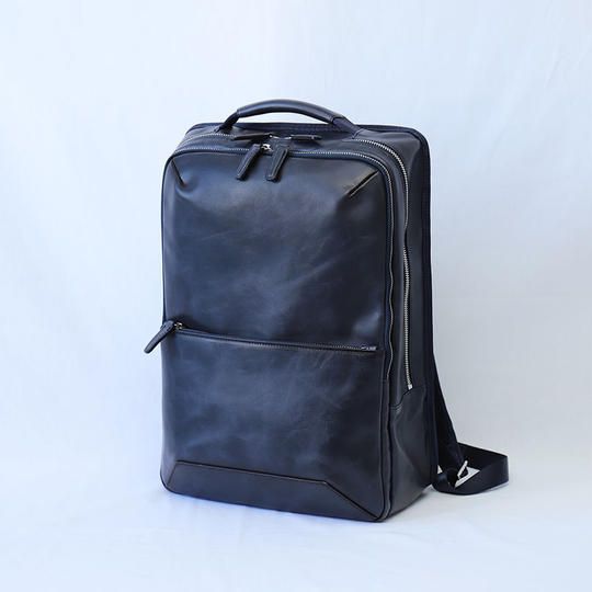 【早割20%OFF】本革リュック(ネイビー)