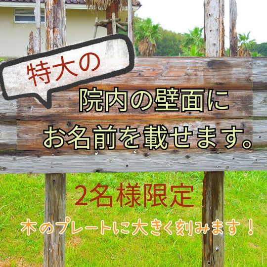 院内の壁面にお名前掲載