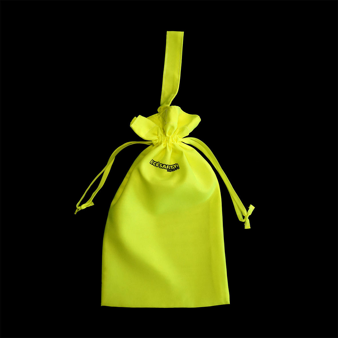 目立つ！蛍光シューズ入れ（黄） - (交通安全をエシカルに促進！Eco