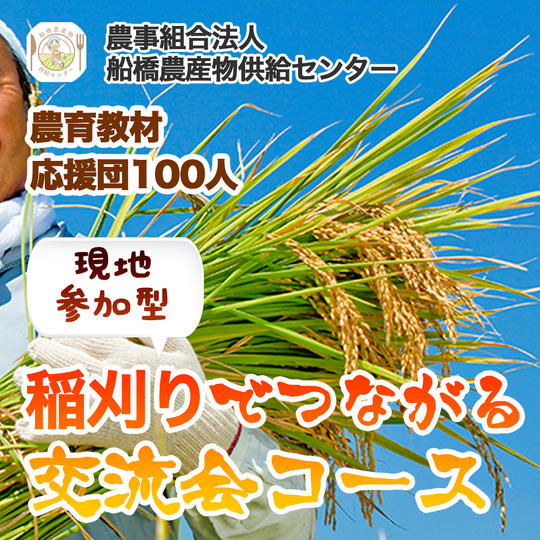 【農育応援団】感謝のお手紙と美味しい野菜通信臨時創刊号コース＋稲刈りでつながる交流会　現地参加コース