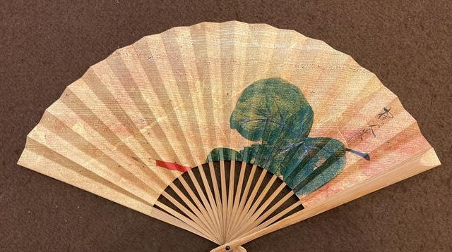 宮脇賣扇庵 白檀 扇子 枝垂れ桜 中地甲陽作 （⑪【特別グッズ】宮脇賣 