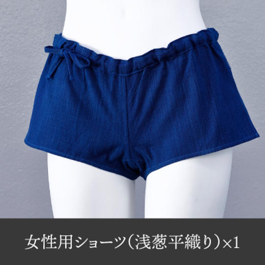 【武州正藍染】「女性用ショーツ」1枚（浅葱平織り）　　M、L
