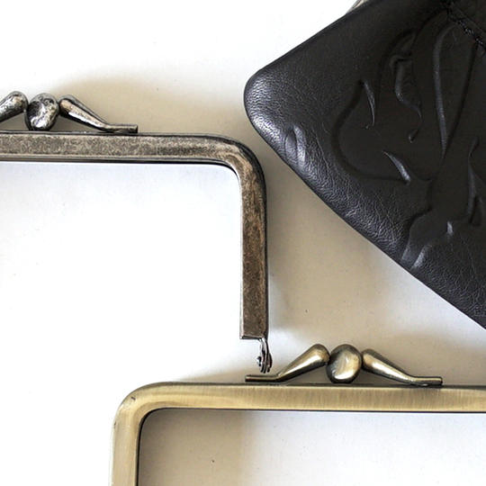 【50本限定】WAVY EMBOSS (BLACK)口金カラーを選べるカスタム