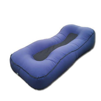 空気を入れるだけ 約５秒で完成！さらふわ「エアーベッド」ネイビー