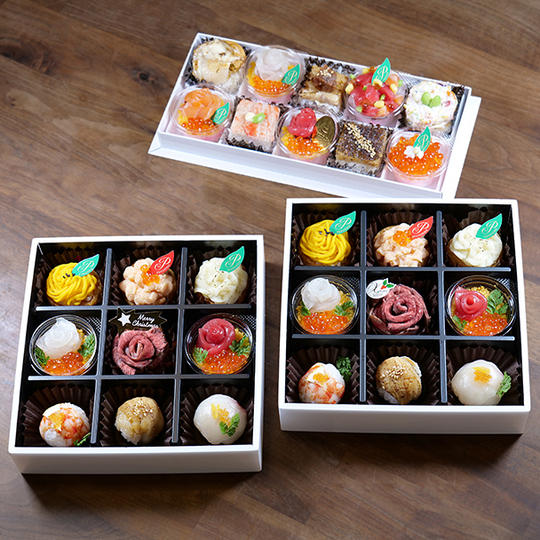 【セット割28％オフ】クリスマスデコ寿司2個 ＋ デコふーる1個