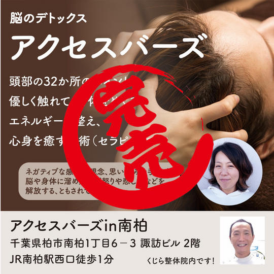 脳のデトックス「アクセスバーズ」【2021/12/11 14:00~】