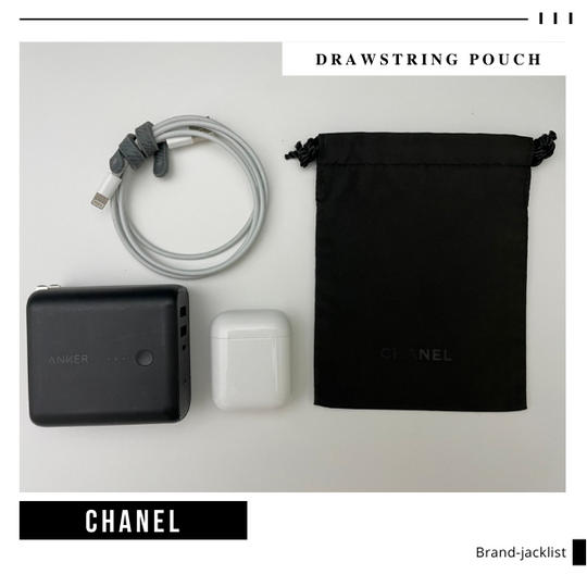 【新品】シャネル CHANEL ノベルティ 巾着ポーチ 巾着袋 小袋 ビューティー BEAUTE 黒 ブラック