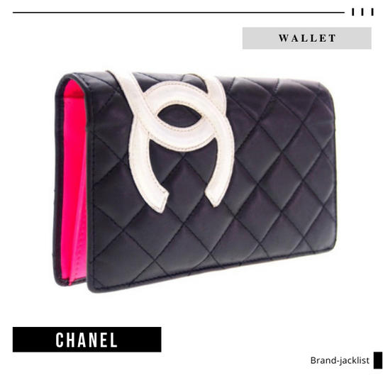 【Used 通常品】シャネル CHANEL 長財布 カンボンライン マトラッセ ブラックピンク