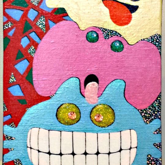 院南弘樹の「ある惑星の生き物」原画【トーテムポール】