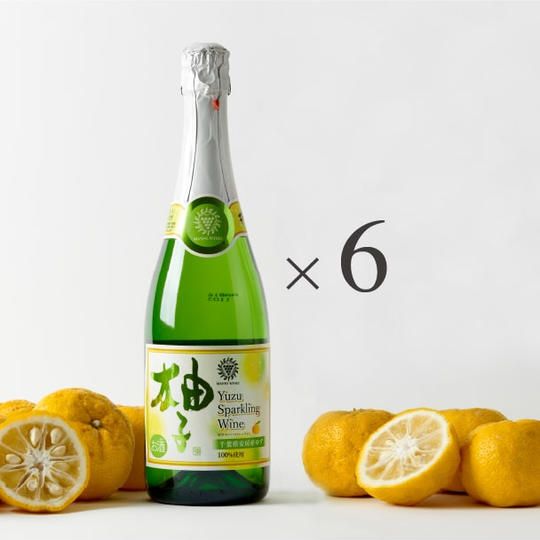 千葉のめぐ実　柚子スパークリングワイン　 720ml   6本