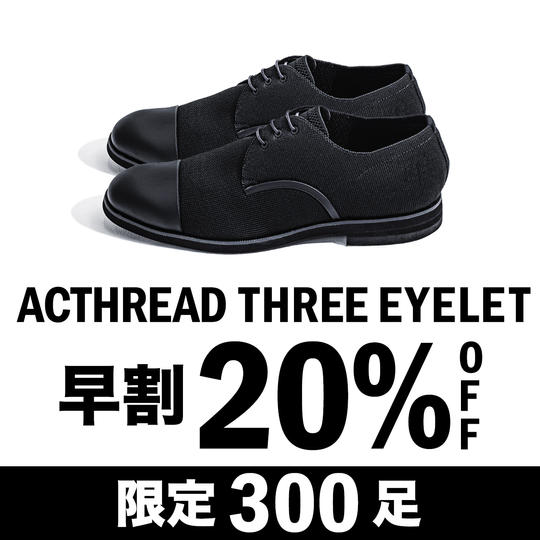 [20%OFF]ACTHREAD THREE EYELET