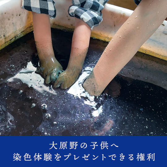 【コラボリターン】大原野の子供へ染色体験をプレゼントできる権利
