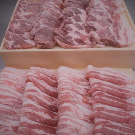 【柏プレミアムポーク(豚)】バラ・肩ロース焼肉用(各500g)