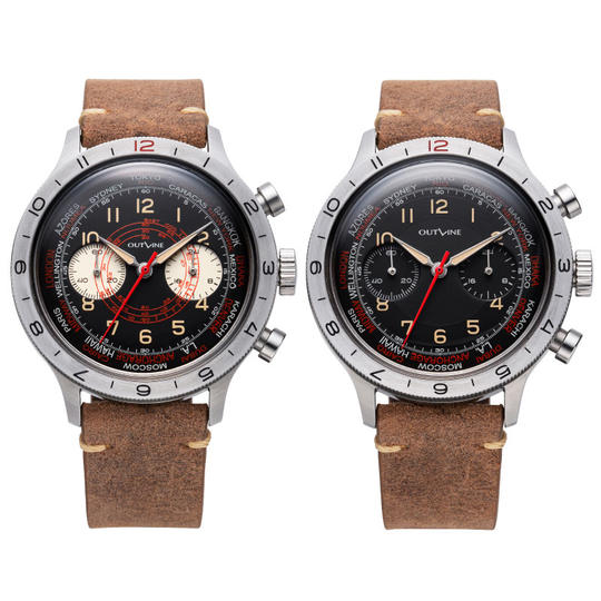 Ref.YK20221-1BL＆Ref.YK20221-3IV（スネイル）+ナイロンベルト（25％OFF）