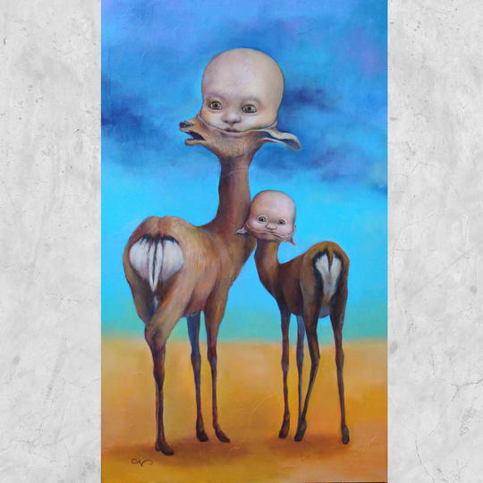 原画　“今日も あなたといる”　My dearシリーズ　1点限定