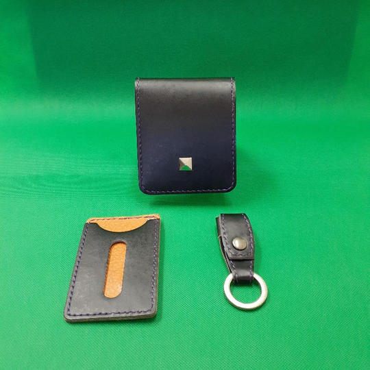 二つ折り財布セットD【二つ折り財布・パスケース・キーホルダー】
