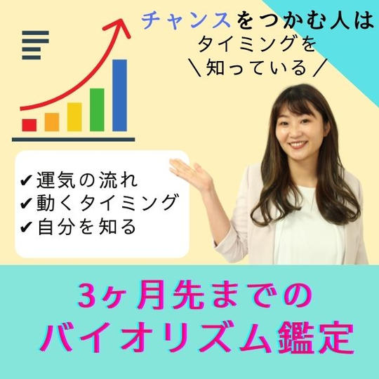 3ヶ月先までのバイオリズム鑑定（メッセージ）