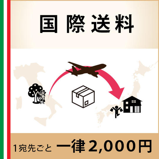 【国際送料】1宛先ごとに2,000円一律